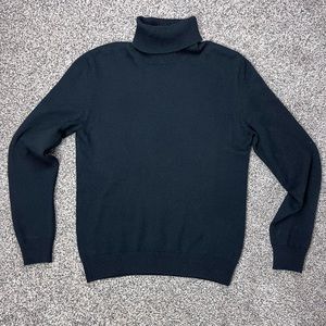 Saint Laurent Paris Black Turtleneck Sweater